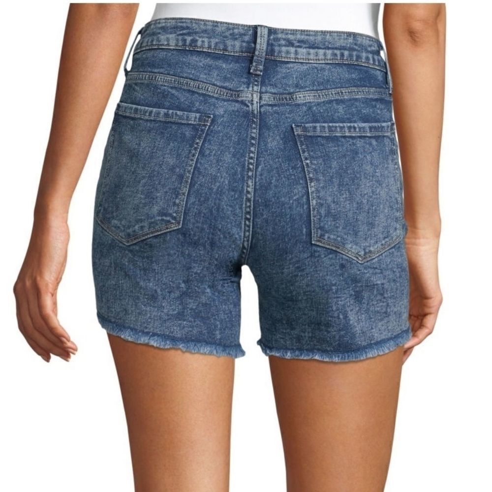 Arizona Womens Mid RiseDenim Short- - Picture 3 of 10